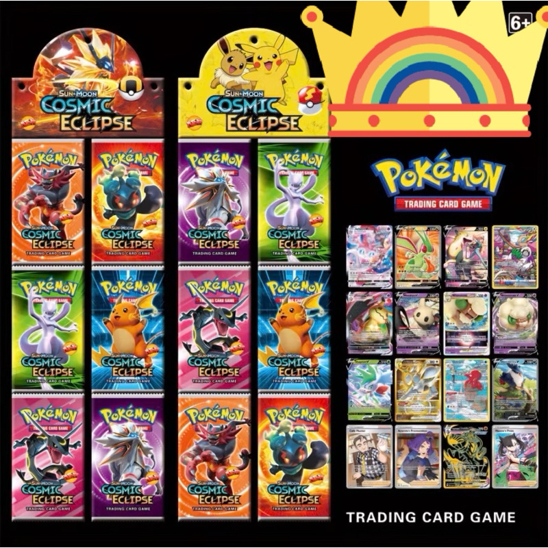 Thẻ bài giấy hình pokemon , ( 1 túi = 36 bộ lẻ )
