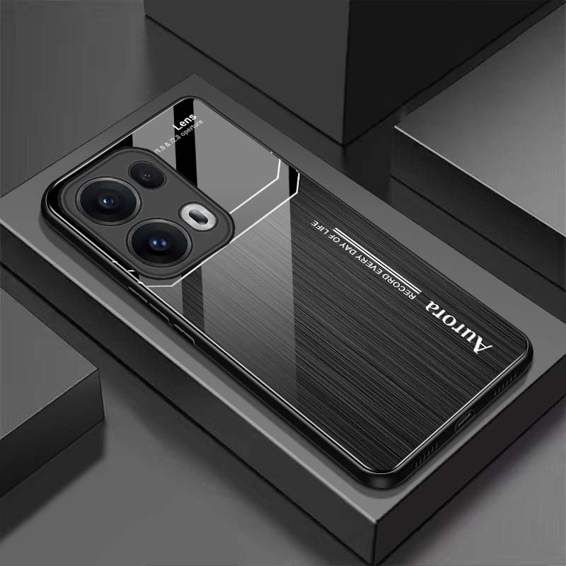 Ốp Lưng OPPO RENO 13 5G, RENO 13F 5G Mặt Lưng Kính Cường Lực Sáng Bóng