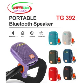  Loa Xe Đạp Bluetooth TG392 Loa Gắn Xe Đạp Ngoài Trời Không Dây Mini Chống Nước Nghe Liên Tục 5 Tiếng 