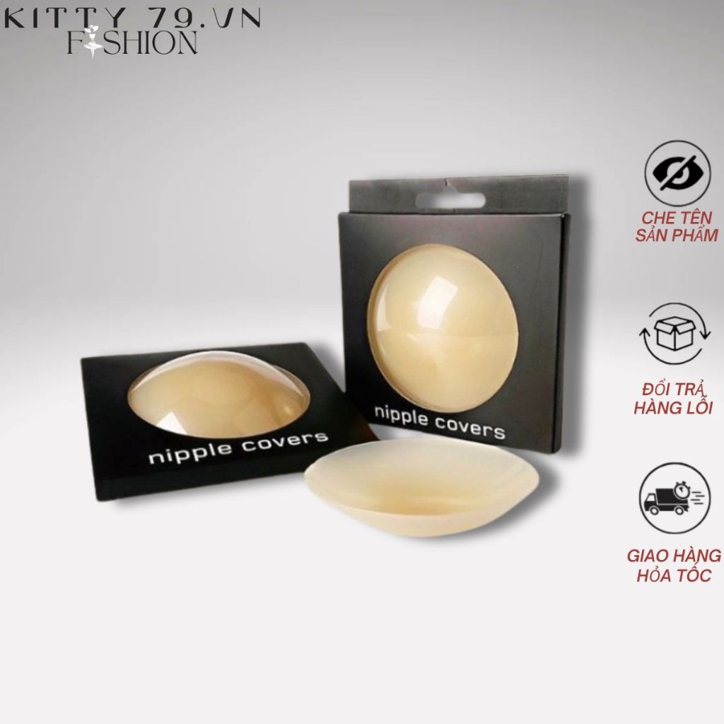 Miếng ngực silicon nhiệt tự thân không keo, dán ti siêu dính bảo vệ nhũ hoa 999