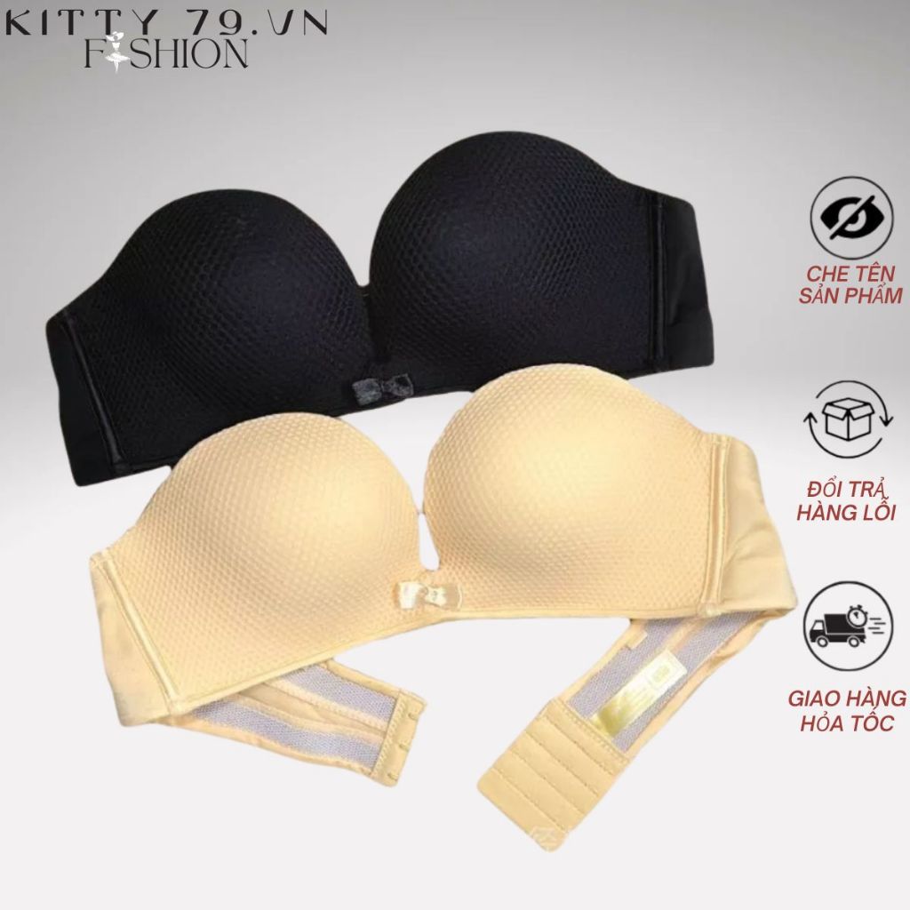 Áo ngực su siêu nâng cúp ngang chống tuột Áo lót đệm bàn tay nâng độn tạo khe cao cấp K18