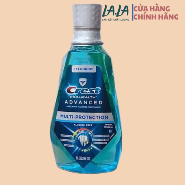 Nước súc miệng CREST 3D WHITE 1L Mỹ