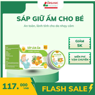  Sáp giữ ấm cho bé Bobber Organic chiết xuất tự nhiên an toàn giữ ấm hiệu quả cho bé  hộp 10g 