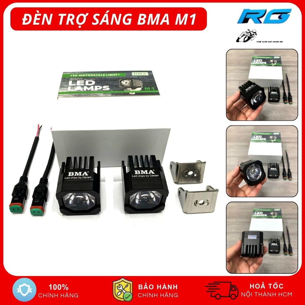 BMA M1, Đèn Trợ Sáng Bi Cầu Mini BMA M1 27W Công Nghệ Ánh Sáng Đỉnh Cao Chính Hãng - BH 1 Năm