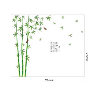 Decal dán tường Tre xanh mới - cây trúc