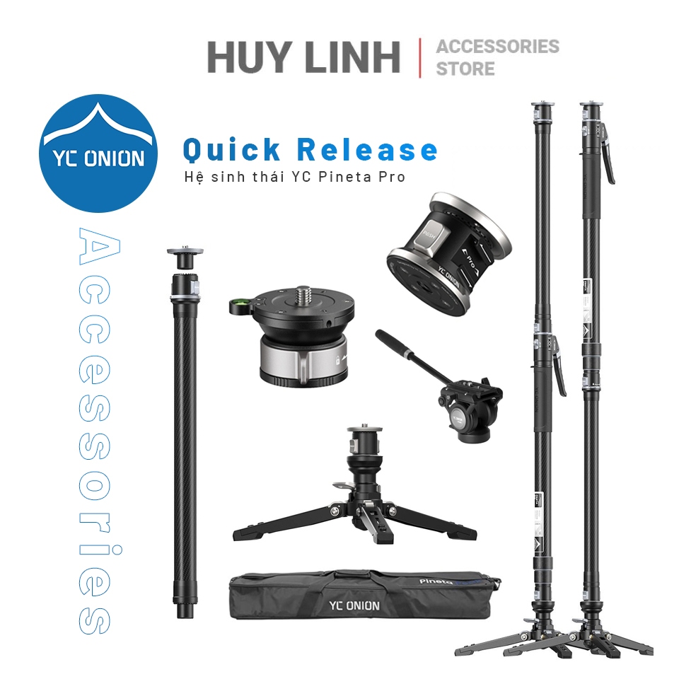 Tay quay phim chống rung mở rộng nối dài cho camera và điện thoại Stabilizer YC Onion Extension tube