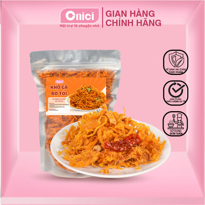 KHÔ GÀ BƠ TỎI SIÊU NGON LOẠI 500G BẾP CỦA MẸ ONICI