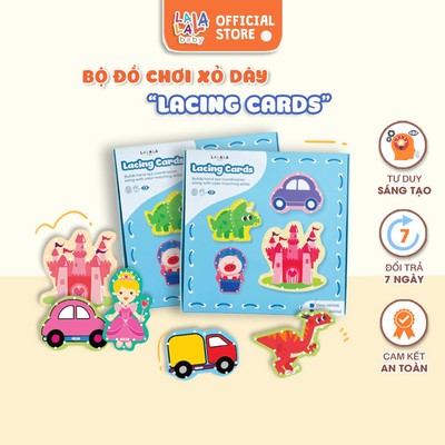 Đồ chơi xỏ dây cho trẻ 1 tuổi Lalala Baby con vật, khủng long, phát triển vận động