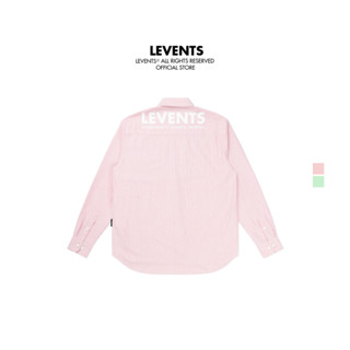 Áo Sơ Mi Levents XL Logo Striped Shirt 100% Cotton Unisex Oversized