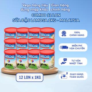 [Combo 12 Lon] Kem Đặc LAMOSA 1Kg nhập khẩu Malaysia - Hương vị tinh tế , Nguyên liệu làm bánh