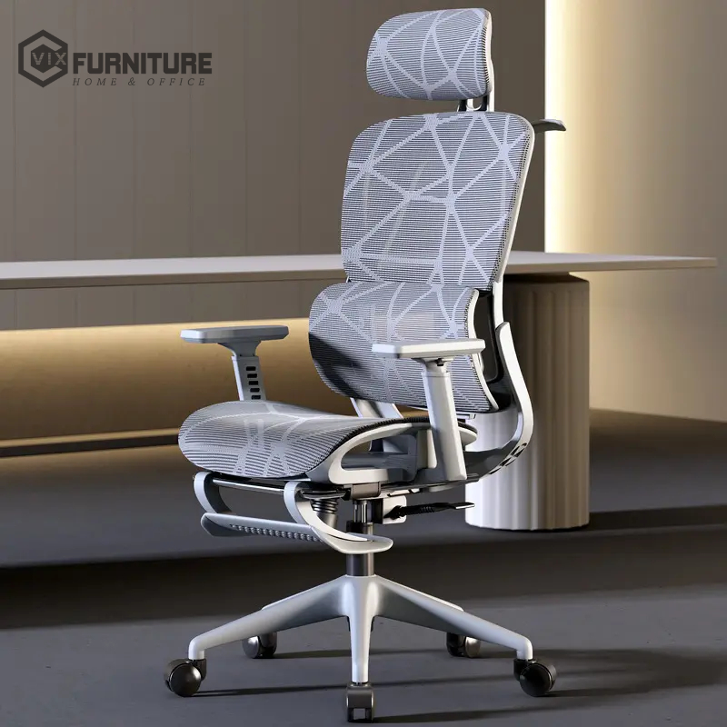 Ghế công thái học, ghế xoay văn phòng Full lưới, ghế làm việc ngã lưng cao cấp giá rẻ VixFurniture - VFEC02 | BigBuy360 - bigbuy360.vn