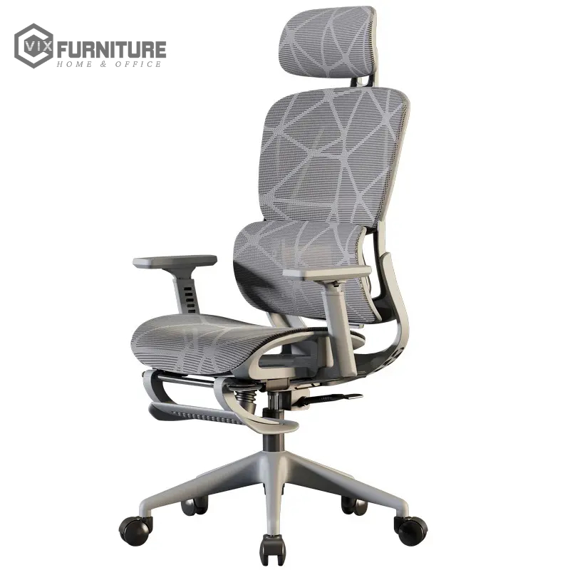 Ghế công thái học, ghế xoay văn phòng Full lưới, ghế làm việc ngã lưng cao cấp giá rẻ VixFurniture - VFEC02 | BigBuy360 - bigbuy360.vn