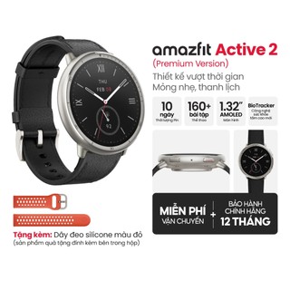  Đồng hồ thông minh Amazfit Active 2 Round | Premium Version | Kính Sapphire - Hàng chính hãng - Bảo hành 12 tháng 