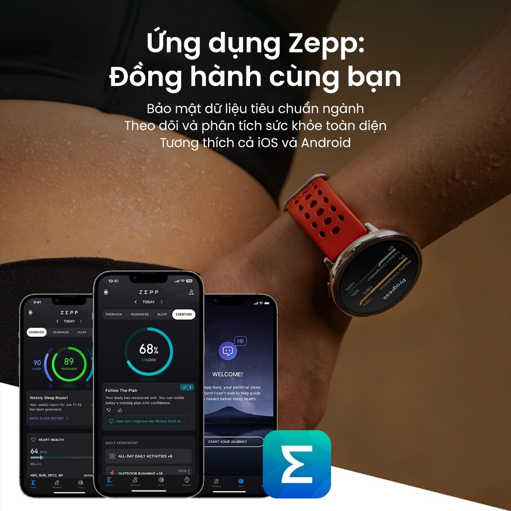 Đồng hồ thông minh Amazfit Active 2 Round  | Premium Version | Mặt kính sapphire | 160+ Chế độ luyện tập | Bluetooth | BigBuy360 - bigbuy360.vn