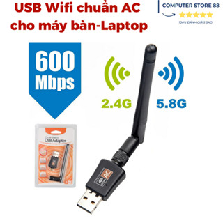  USB thu sóng Wifi chuẩn AC 2 băng tần có ăng ten 