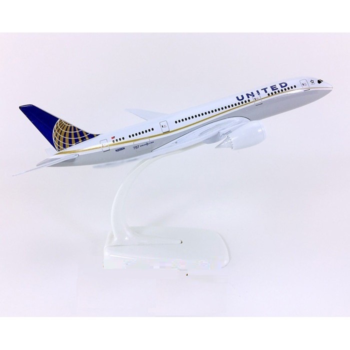 Mô hình máy bay tính Boeing B787 United Airlines 20cm