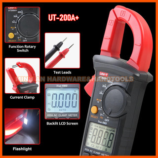 Ampe kìm kẹp dòng uni-t ut200a+ ac 400a - đồng hồ đo dòng điện kỹ thuật số cao cấp