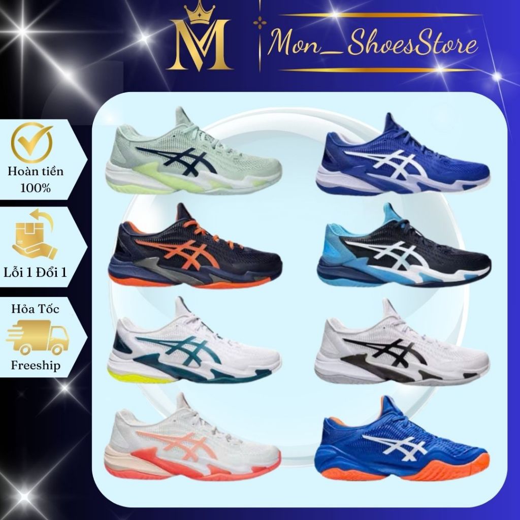 [Big Sale 50%] Giày thể thao tennis pickleball Court FF3 Novak đủ size nam nữ hàng full Box