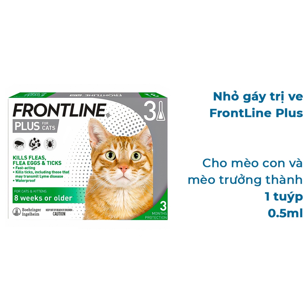 Tuýp nhỏ gáy ve rận cho chó mèo Frontline plus (1 tuýp no box) - NguyenAnPet