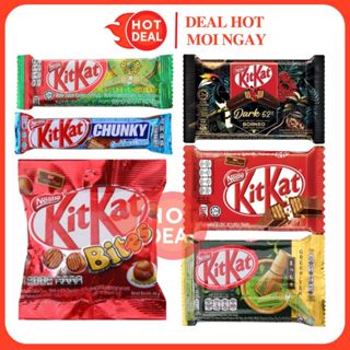 Thanh Socola KitKat Chunky Matcha Socola 2F Bánh Xốp Phủ Socola Đủ Vị 