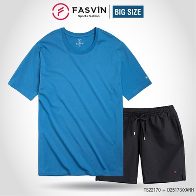 Bộ quần áo nam BIG SIZE Fasvin TS22170 + Q25173.HN chất liệu tốt kiểu dáng đẹp