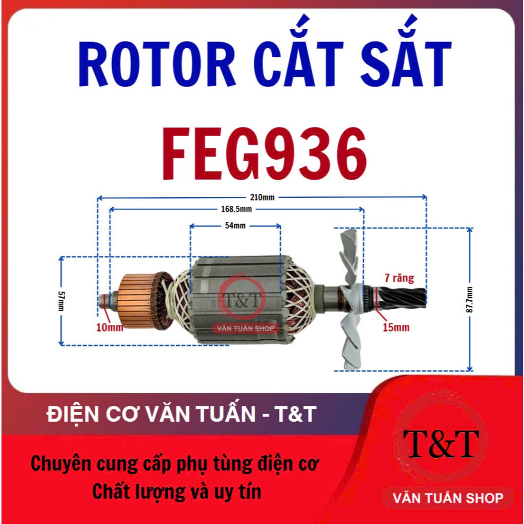 Rotor/Ruột máy cắt sắt FEG936, ruột máy cắt sắt FEG 936