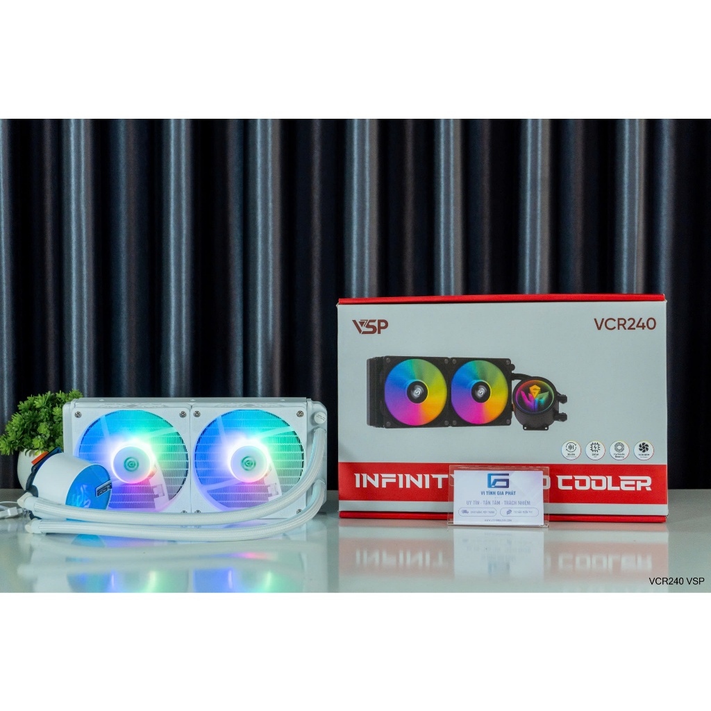 Tản nhiệt nước Heatsink CPU Cooler V-240T Gaming Led RGB hỗ trợ Socket 115x, 1200, 1700, 2011, 2011-