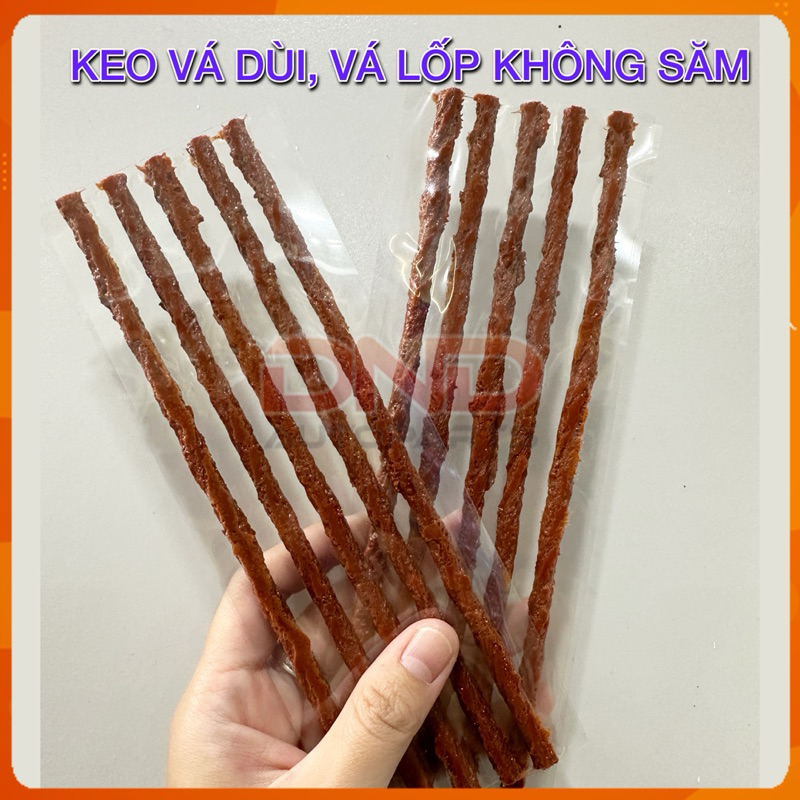Keo vá dùi, sợi vá dùi rút dài 20cm cho lốp xe ô tô, xe máy không săm