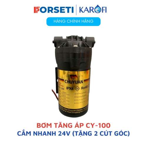 Bơm 24V CY-100 áp suất 70 PSI nhập khẩu Đức cho máy lọc nước RO Karofi, Kangaroo, Sunhouse, Forseti,