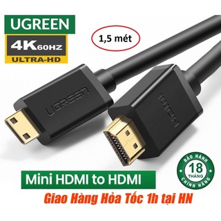 Cáp chuyển mini hdmi sang hdmi ugreen 10195 11167 dài 1m - hàng chính hãng