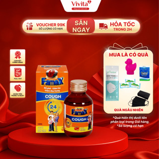 [MUA LÀ CÓ QUÀ]  Siro ho thảo dược Famax 100ml -  Thảo Dược Thiên Nhiên Giảm Ho, Bổ Phế