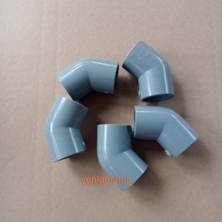 Cút chếch tê măng sông ống nhựa PVC phi 34 (Compo 5 cái)
