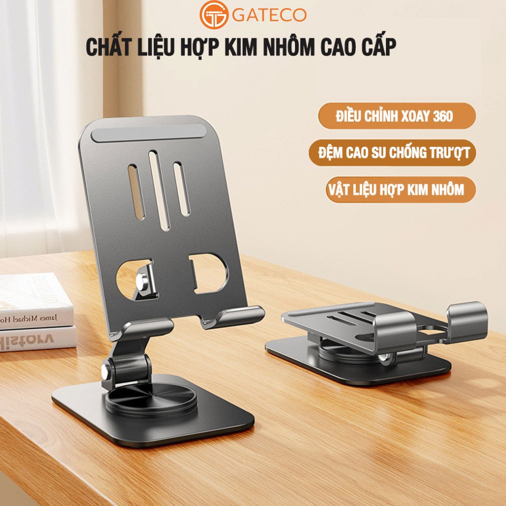 Giá đỡ Điện thoại Kim loại 360 Gấp Gọn Kệ Để Điện Thoai Tiện Lợi Để Bàn Nhỏ Gọn Tiện Dụng - Gateco | BigBuy360 - bigbuy360.vn