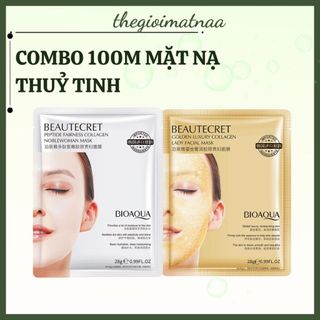   Combo 100m  Mặt Nạ Thuỷ Tinh Bioaqua - Dưỡng Da Căng Bóng Cấp Ẩm Trắng Sáng - thegioimatnaa 