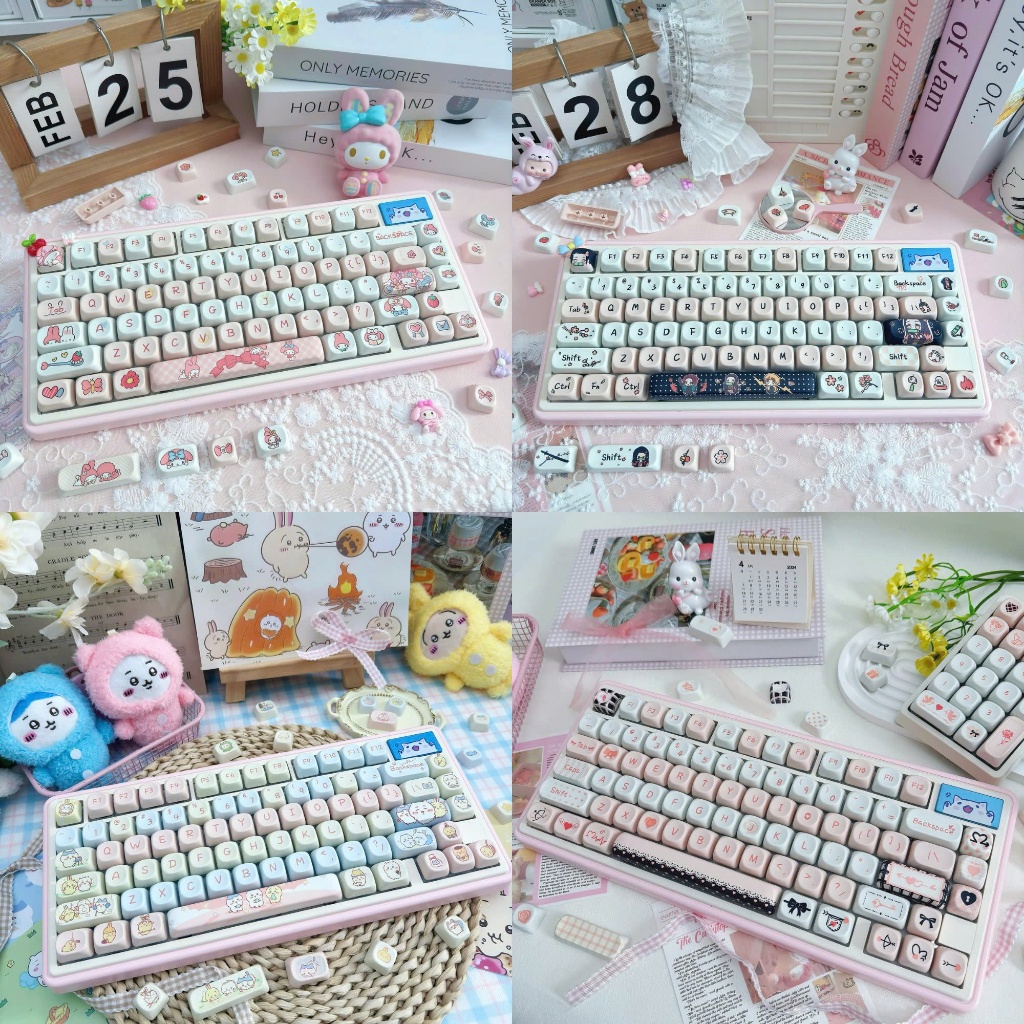 (Không phải bàn phím) Keycap MOA profile dễ thương, nhựa PBT Cat, Hamters, Puppy - In Dyesub | BigBuy360 - bigbuy360.vn
