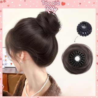 Tóc Giả Búi Tròn Dạng Kẹp Vòng Cho Nữ – Búi Tóc Giả Cột Gọn Gàng Tự Nhiên T313