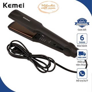 Máy Là Tóc Duỗi Tóc 4 Nấc Nhiệt Bản Pro Size To KEMEI PRO_KM329 - Máy tạo kiểu tóc, Bảo Hành 12 Tháng Rất Dẽ Sử Dụng New