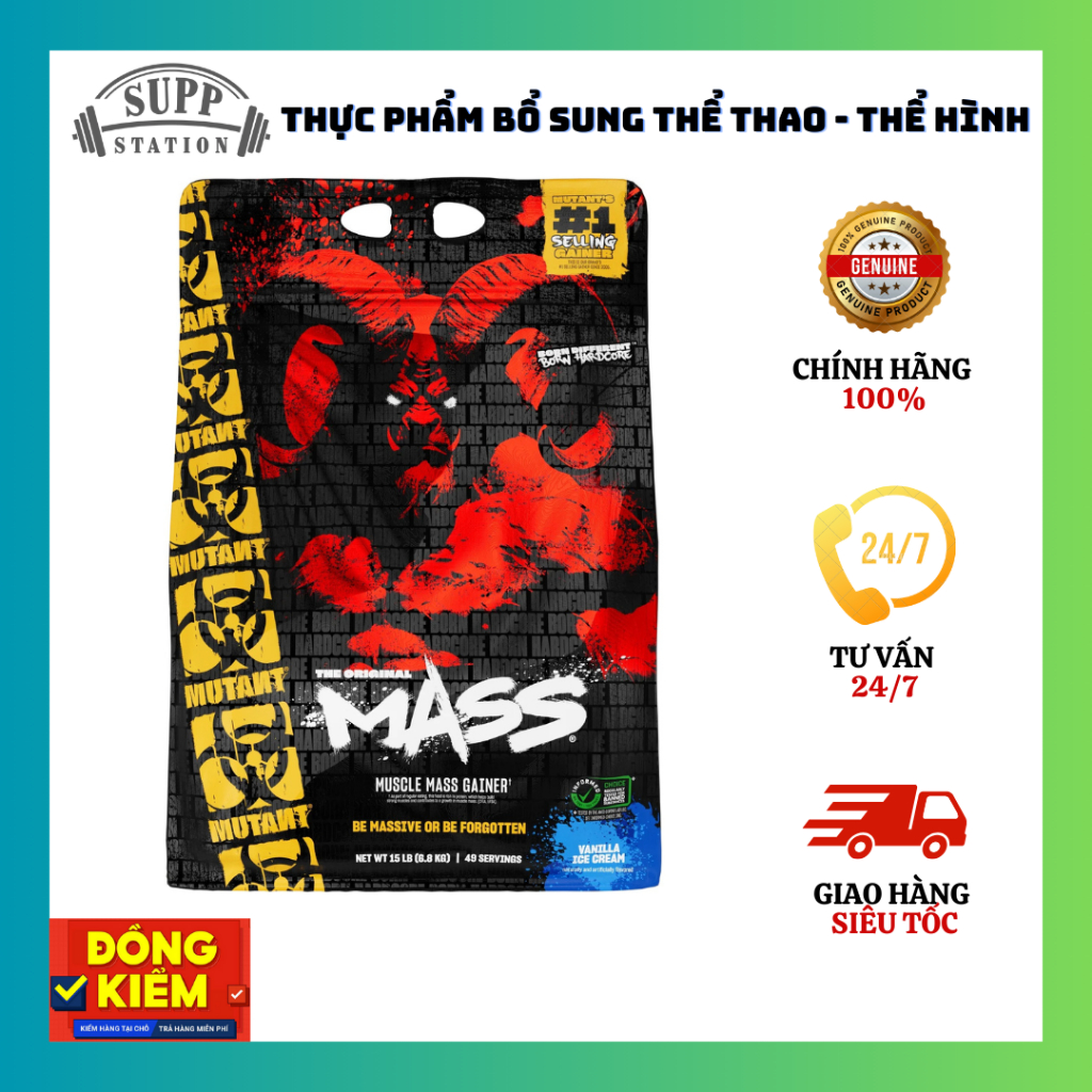 Sữa Tăng Cân MUTANT MASS 15Lbs – 6,8kg - SUPPSTATION