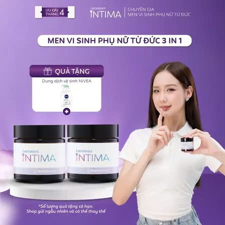 Lactobact Intima - Men vi sinh phụ khoa bổ sung lợi khuẩn từ Đức hộp 30 viên - Hộp 60 viên