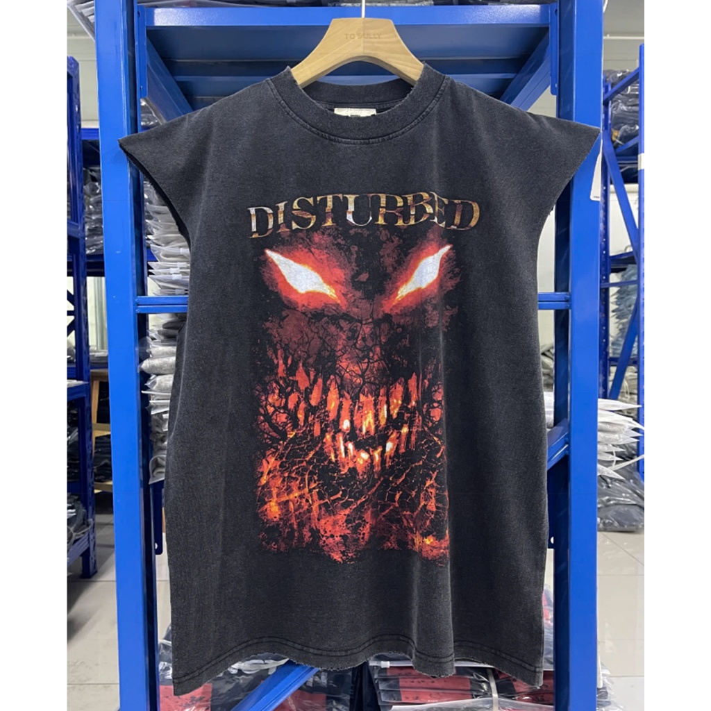 ⚡️[Hight Quality] - Áo Tee Tanktop Disturbed Band x Gaint Vintage Tee, Áo tanktop nam, áo phông nam