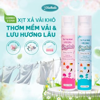 Combo 2 xịt xả vải khô Ynikala làm mềm thơm quần áo 150ml