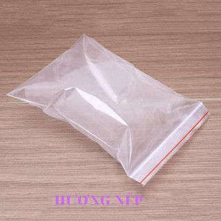 Túi nilon zip viền đỏ đựng đồ đủ kích thước ( 100 gram )