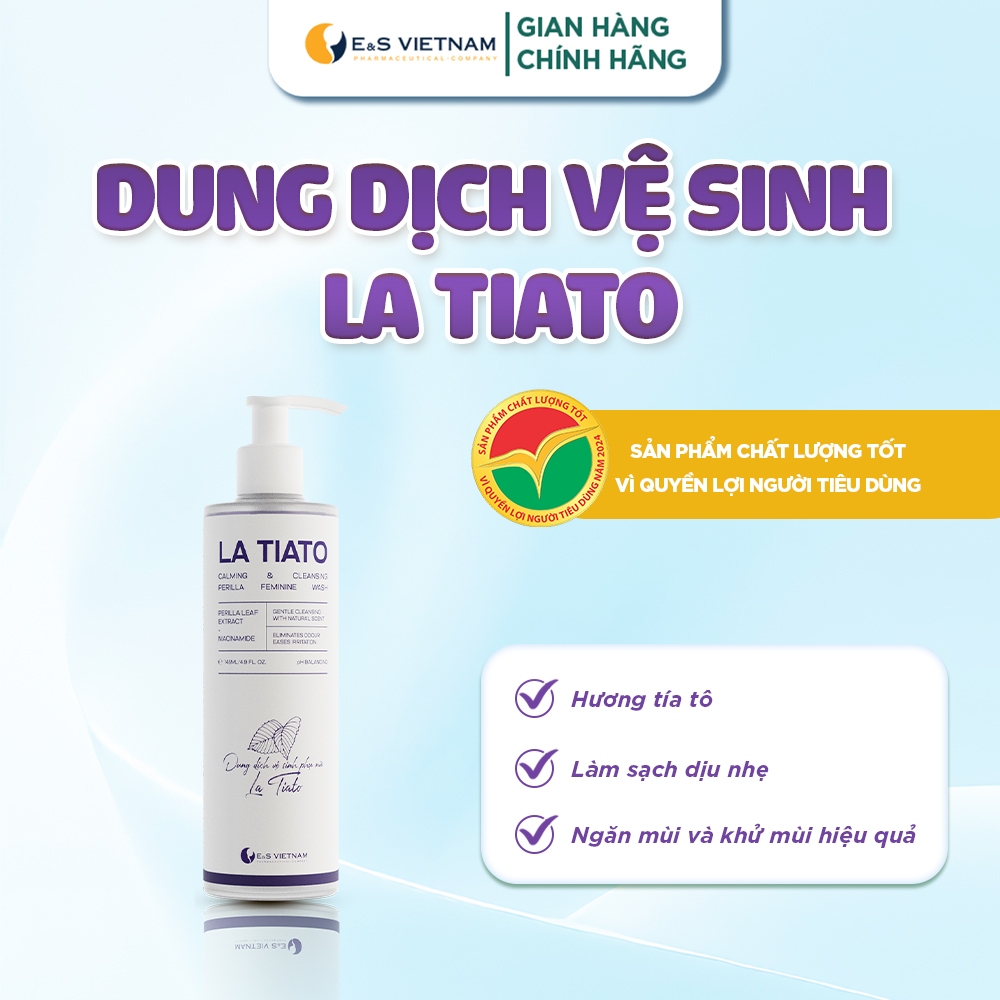Dung Dịch Vệ Sinh La Tiato, Tạo Môi Trường Kiềm, Vệ Sinh Vùng Kín, Ngăn Ngừa Viêm Nhiễm, Dung Tích 1