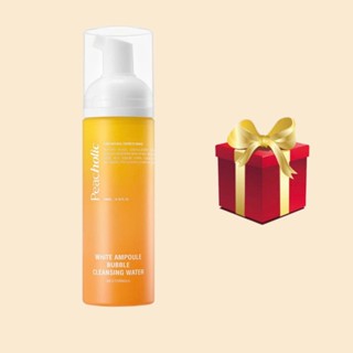  E33_ KÈM QUÀ  Nước tẩy trang tạo bọt Peacholic White ampoule bubble cleansing water 