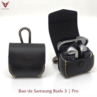 Bao da Samsung Galaxy Buds 3 | Buds 3 Pro - [Da bò - Handmade] Manory Leather