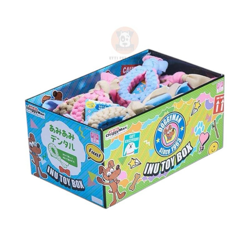 Doggyman Inu Toy box braided rope for dogs (Doggyman đồ chơi dây bện nỉ cào cho cún)