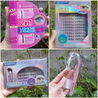 Mlen Diary keo dán mi 2 đầu, lông mi giả, nhíp, kẹp mi [FREESHIP]
