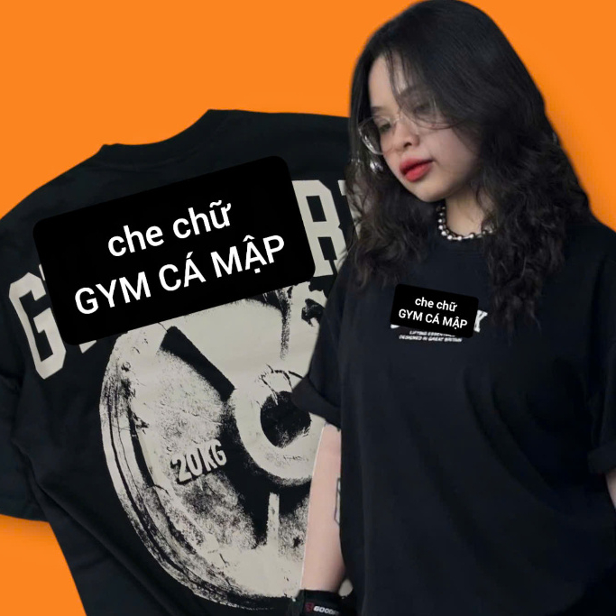 [SALE] Áo GymShark Tạ Đĩa 250gsm Glorigallus