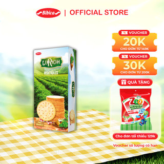 Bánh Crackers Lurich Rau Củ Bibica 180g