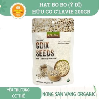 HẠT BO BO (Ý DĨ) HỮU CƠ C'LAVIE 200GR - CHUẨN LOẠI 1 NẤU CHÁO, NẤU CHÈ THƠM NGON
